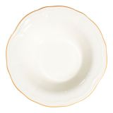 Servizio Piatti Bianco oro set da 24 Colore Struttura oro, Adatto per Lavastoviglie - Noraro
