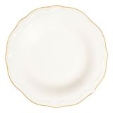 Servizio Piatti Bianco oro set da 24 Colore Struttura oro, Adatto per Lavastoviglie - Noraro