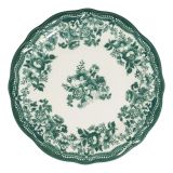 Servizio Piatti Bianco Verde set da 24 Colore Struttura Verde, Adatto per Lavastoviglie - Nosifa