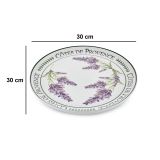 Servizio Piatti Bianco Viola Colore Struttura Viola Adatto per Lavastoviglie, - Nilebava