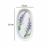 Servizio Piatti Bianco Viola set da 2 Colore Struttura Viola, Adatto per Lavastoviglie - Nilemi