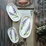 Servizio Piatti Bianco Viola set da 2 Colore Struttura Viola, Adatto per Lavastoviglie - Nilemi