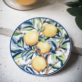 Servizio Piatti Giallo set da 6 per Dessert Adatto per Lavastoviglie, - Nikata