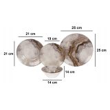 Servizio Piatti Multicolore set da 24 Adatto per Lavastoviglie, Adatto per Microonde - Nitiva