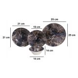 Servizio Piatti Multicolore set da 24 Adatto per Lavastoviglie, Adatto per Microonde - Nitoleme