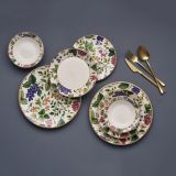 Servizio Piatti Multicolore set da 24 Adatto per Lavastoviglie, Adatto per Microonde - Noma