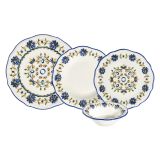 Servizio Piatti Multicolore set da 24 Adatto per Lavastoviglie, Adatto per Microonde - Nopafa