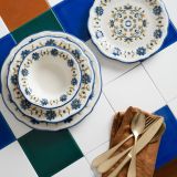 Servizio Piatti Multicolore set da 24 Adatto per Lavastoviglie, Adatto per Microonde - Nopafa