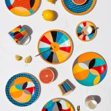 Servizio Piatti Multicolore set da 6 per Dessert Adatto per Lavastoviglie, - Niligare