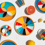 Servizio Piatti Multicolore set da 6 per Dessert Adatto per Lavastoviglie, - Niligare