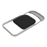 Set 4 sedie pieghevoli imbottite nere struttura in metallo - Antenore