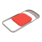 Set 4 sedie pieghevoli imbottite rosse struttura in metallo - Antenore