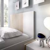 Set Camera da Letto Marrone Rovere Bianco 4 Cassetti 2 Ripiani, Ante - Oakhurst