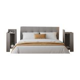 Set Comodini Grigio Tortora 4 Ripiani Colore Ripiano Grigio, Elementi Inclusi 2 Comodini - Tartano