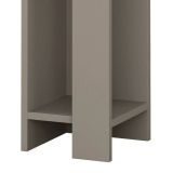 Set Comodini Grigio Tortora 4 Ripiani Colore Ripiano Grigio, Elementi Inclusi 2 Comodini - Tartano