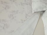 Set Completo Letto Matrimoniale Bianco Crema Rosa Antico Raso 250 Fili in Cotone Pettinato e Mercerizzato - Samesoda Luxury