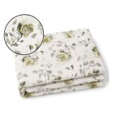 Set Completo Letto Matrimoniale Giallo Bianco Raso 250 Fili in Cotone Pettinato e Mercerizzato, Lavabile in Lavatrice - Salineso Luxury