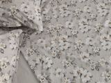 Set Completo Letto Matrimoniale Grigio Percalle 210 Fili in Cotone Pettinato e Mercerizzato, Lavabile in Lavatrice - Salohasi Luxury