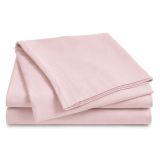 Set Completo Letto Matrimoniale Rosa 100% Puro Cotone, Lavabile in Lavatrice - Rova Luxury