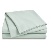Set Completo Letto Matrimoniale Verde Menta 100% Puro Cotone , Lavabile in Lavatrice - Rova Luxury