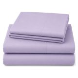 Set Completo Letto Matrimoniale Viola Lilla 100% Puro Cotone , Lavabile in Lavatrice - Rova Luxury