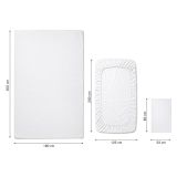 Set Completo Letto Piazza e Mezza Marrone Chiaro Bianco Crema Percalle 170 Fili in Cotone Pettinato e Mercerizzato - Rosirora Luxury