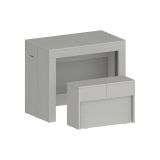 Set consolle allungabile 12 posti e 1 panca allungabile bianco - Badesi