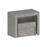 Set consolle allungabile 12 posti e 1 panca allungabile grigio - Badesi