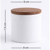 Set Contenitori Bianco Marrone Noce set da 3 Colore Struttura Marrone, Materiale Struttura in Legno Nobilitato - Nibara