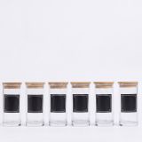 Set Contenitori Trasparente Marrone Bamboo set da 6 Colore Struttura Marrone, Materiale Struttura in Legno Nobilitato - Nibarasi