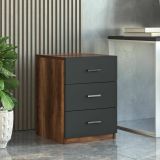 Set da ufficio Abutilon, Noce e Antracite