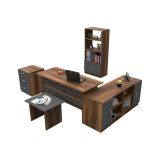 Set da ufficio Hilda, Noce e Antracite