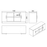 Set da Ufficio Marrone Noce Nero Antracite 18 Ripiani Modulabile, Angolare - Capralba