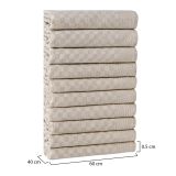 Set di 10 strofinacci Munster, 40x60 cm, Crema