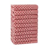 Set di 10 strofinacci Munster, 40x60 cm, Rosso