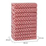 Set di 10 strofinacci Munster, 40x60 cm, Rosso