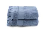 Set di 2 asciugamani Chattanooga, 50x90 cm, Blu