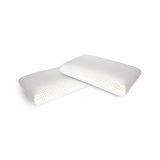 Set di 2 guanciali Cerfoglio, Made in Italy, 70x40 h16 cm, Bianco