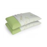 Set di 2 guanciali Maggiorana, Made in Italy, 73x43 h14 cm, Bianco
