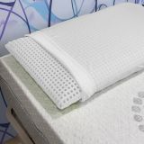 Set di 2 guanciali Menta, Made in Italy, 70x39 h10 cm, Bianco
