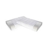 Set di 2 guanciali Origano, Made in Italy, 70x41 h12 cm, Bianco