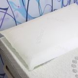 Set di 2 guanciali Prezzemolo, Made in Italy, 70x40 h14 cm, Bianco