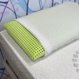 Set di 2 guanciali Rosmarino, Made in Italy, 70x40 h16 cm, Bianco