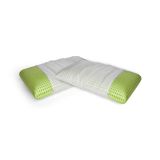 Set di 2 guanciali Rosmarino, Made in Italy, 70x40 h16 cm, Bianco