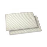 Set di 2 guanciali Ruta, Made in Italy, 73x43 h14 cm, Bianco