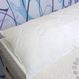 Set di 2 guanciali Salvia, Made in Italy, 73x44 h14 cm, Bianco