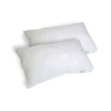 Set di 2 guanciali Salvia, Made in Italy, 73x44 h14 cm, Bianco
