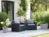 Set di 2 poltrone da esterno Miramichi, 83x68 h72 cm, Antracite
