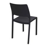 Set di 2 sedie da esterno impilabili antracite - Cereseto