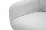 Set di 2 sgabelli Bobbio, Seggiola alta, Sedia senza schienale, Seduta regolabile, 55x55 h109 cm, Nero e Grigio